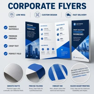 Custom Brochure Printing for Business Catalogs Corporate Product Promotion Events Digital Offset Various Paper Stock Fast