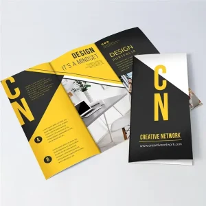 Custom Brochures Double Sides Full Color Printing Design Paper Brochure Booklet 2 3 4 Folding Flyer Pamphlet Printing