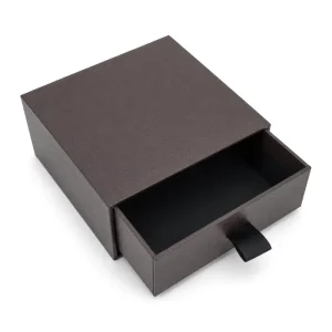 Custom Brown Rigid Drawer Eco Friendly Reusable Premium Sliding Packaging Sponge Liner Corporate Gift Executive Set Brand UV