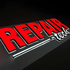Custom Building Sign Shop Name Board Design LED Illuminated Frontlit Store Front Sign for Business Outdoor LED Sign