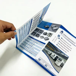 Custom Business Advertising Brochure Promotional Full Color Digital Printed Glossy Cardboard Flyer Leaflet Personalized Manual