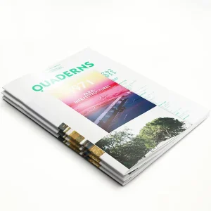 Custom Business Advertising Brochures & Flyers Printing Service with Offset Printing Hot Stamping Embossing Art/Coated Paper