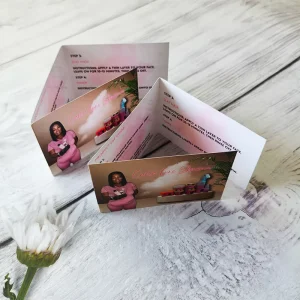 Custom Business Brochure Printing Service On Glossy Paper Folded Flyers