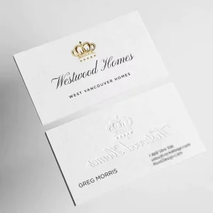 Custom Business Card High End Business Creative Card Embossed Paper Business Card Duplex Printing
