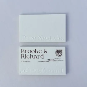Custom Business Cards for SMEs Embossed Craft Fast Artwork Fast Sampling Available