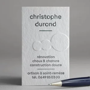 Custom Business Cards for Small Businesses Embossed Finish Fast Design Fast Sampling Available