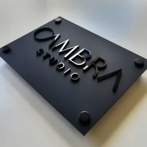 Custom Business Shop Brand Board Logo Sign 3D No Luminous Stainless Steel Shop Company Store Without Lighting Sign