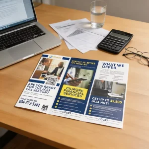 Custom CMYK Full Color Eco Recyclable 157gsm Paper Layout Product Introduction Leaflet