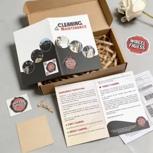 Custom CMYK Printing Matte Film Product Manual Maintenance Instruction Bi-fold Leaflet