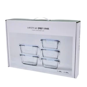 Custom Cardboard Box with Handle Portable Gift Packaging for Household Products Tableware Set