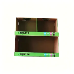 Custom Cardboard Counter PDQ Pens Stationery Tiered Corrugated Paper Tray High Quality OEM ODM Factory Direct Price