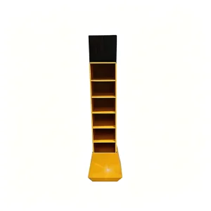 Custom Cardboard Floor Display Stand Digital Accessories Corrugated Paper Rack Batteries FSC Certified OEM ODM