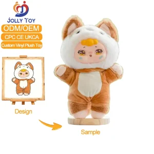 Custom Cartoon Anime Vinyl Toy Doll Design Custom Plush Toy Manufacturer Make Your Own Design Character Vinyl Plush Toy
