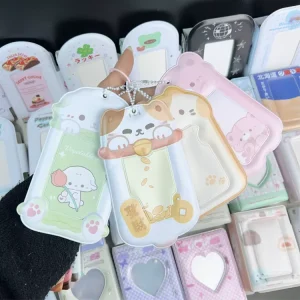 Custom Cartoon Design Soft PVC Photo Card Cover Fashionable Multiple Style Photocard Collect Holder With Logo Printed