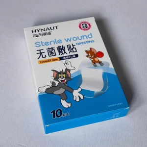 Custom Cartoon Full Color Print Medical Paper Card Box Recycled Ivory Board Packaging Box for Wound Care Dressing