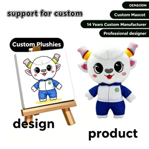 Custom Cartoon Mascot Custom Fairy Tale Story Book Character Plushies From Your Art Design Drawing Corporate Event Mascot Doll