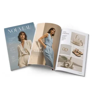 Custom Catalog Brochure Printing Perfect Bound Full Color Product Booklets for Business