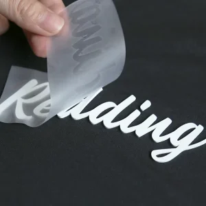 Custom Clothing Iron On Patch Rubber 3d Raised Logo Vinyl Puff Labels TPU Silicone Heat Transfer Sticker For Textile T Shirt