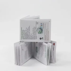 Custom Coated Paper Digital Printing Brochure Flyer Advertising Booklet Folded Leaflet with Hot Stamping and Paperboard Material
