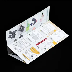 Custom Coated Paper Logo Printing Folding Leaflet Flyers Catalogue Pamphlet Brochure Booklet Instruction Manual Flyer Printing