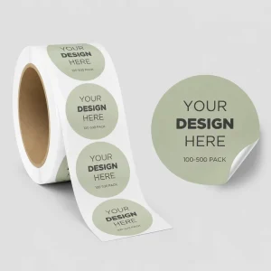 Custom Coated Paper Self Adhesive Personalized Logo Sticker Vinyl and Paper Sticker Label Printing for Product