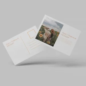 Custom Coated Paper Thank-You Cards with Film Lamination for E-commerce After-Sales, Positive Review Cashback