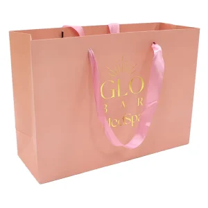 Custom Coated Supermarket Shopping Bags Recyclable Logo Printing Boutique Food Shipping Fur Gift Application Promotional Bag