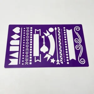 Custom Color Custom Shape Modern Metal Stencils Reusable Etched Stainless Steel Templates for Scrapbooking Card Making DIY Art