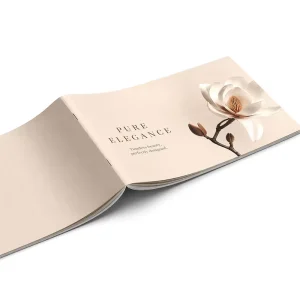Custom Color Gold Foil Brochure Printing A5 Softcover Catalogue Booklet
