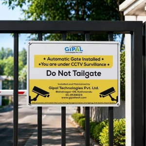 Custom Color Metal Reminder No Trespassing Sign 24 Hours Video Warning Safety Sign with Your Own Logo