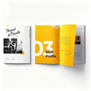 Custom Color Printed Cardboard Brochure & Catalogue Flyers Booklets Photo Magazines with Offset Printing