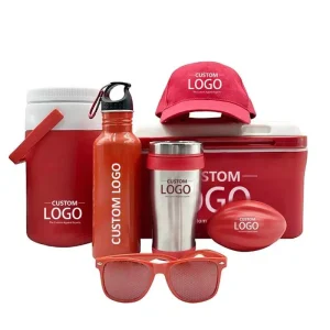 Custom Company Logo Business Gifts Advertising Shirt Cap Hat Water Bottle Pen Notebook Marketing Promotional Gift Set