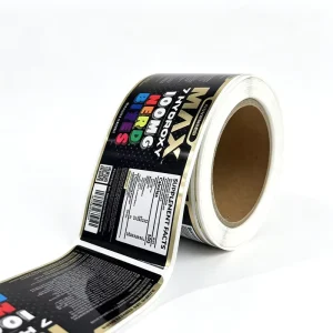 Custom Content Waterproof Hot Stamping Vinyl Food Grade Adhesive Label Sticker for Jar Packing Customizable Size Pure easy Brand