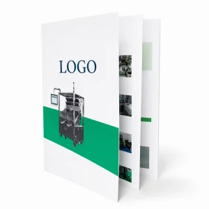 Custom Corporate Company Profile Book Hardcover Glossy Sewn Binding A4 Size Full Color Book Printing