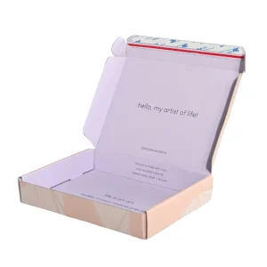 Custom Corrugated Cardboard Skincare Clothes Packaging Logo Printingluxury Mailer Box Design