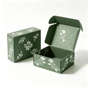 Custom Corrugated Paper Shipping Box with Logo CMYK Full-Color Printed for Gift Sets and Eco-Friendly Retail Products Packaging