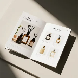 Custom Cosmetic Brand Brochure Printing for Skincare and Makeup Product Promotion