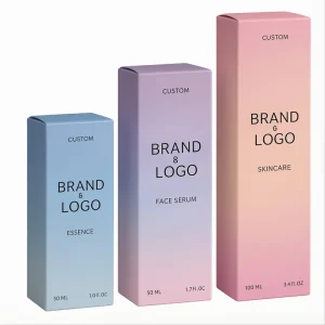 Custom Cosmetic Packaging Boxes With Insert Tray Paper Box Packaging for Serum Cream and Beauty Products