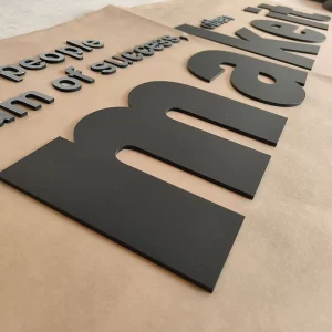 Custom Creative Letter Make It Office Wall Decor Motivational Quotes 3D Acrylic Sign Plastic Alphabet Letter Acrylic Logo Signs