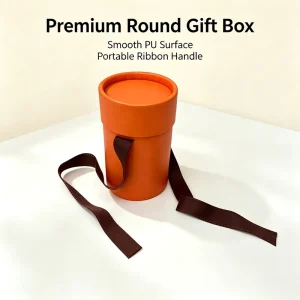 Custom Cylindrical Gift Box Round Paper Tube Packaging for Scarves Cosmetics and Small Gifts