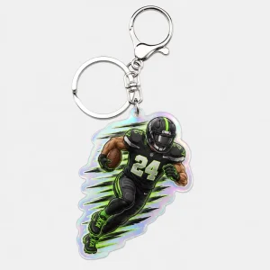 Custom DIY Plastic Keychain Game Day Star Character Style Keyring Personalized Fan’s Gift for Kids EYD