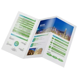 Custom Design A4 A5 A6 B5 Instruction Manual Restaurant Menu Paper Printing Service Card Flyer Booklet Catalog Brochure Printing