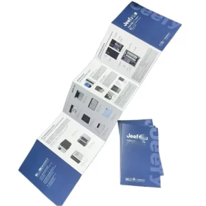 Custom Design A4 A5 A6 Paper Manual Leaflet Printing Advertising Business Tri-Fold Brochure for Company Brand