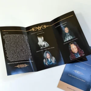 Custom Design A4 A5 Folding Paper User Manual Leaflet Printing Booklet Trifold Flyers Advertising for Business