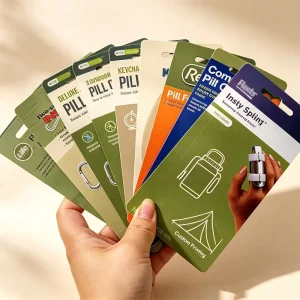 Custom Design Blister Board Recyclable Cardboard Display Card for Cosmetic Daily Goods Retail Blister Packing