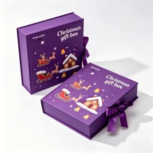 Custom Design Book Shaped Gift Paper Box Eco Friendly Craft Perfume Box Matt Lamination Cosmetic Packaging Box for Christmas