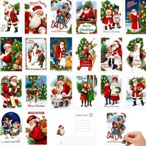 Custom Design Christmas Greetings Card Christmas Greeting Card Christmas Gift Thank You Card and Envelopes Printing