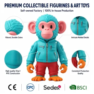 Custom Design Collectible 3D Printed PVC Mini Figure Cartoon Toy OEM/ODM Action Figures