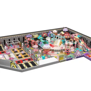 Custom Design Commercial Kids Interactive Games Playground Soft Play Equipment Multi Material Theme Indoor
