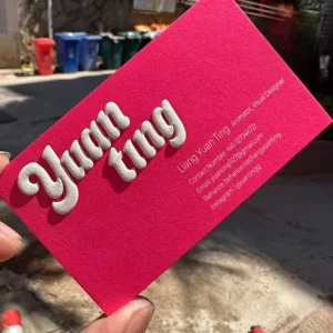 Custom Design Creative Embossing Specialty Paper Greeting Card Embossed Printing Gift Greeting Business Card